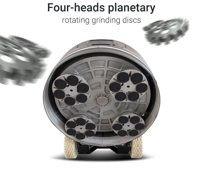 Planetary counter-rotating grinding disc